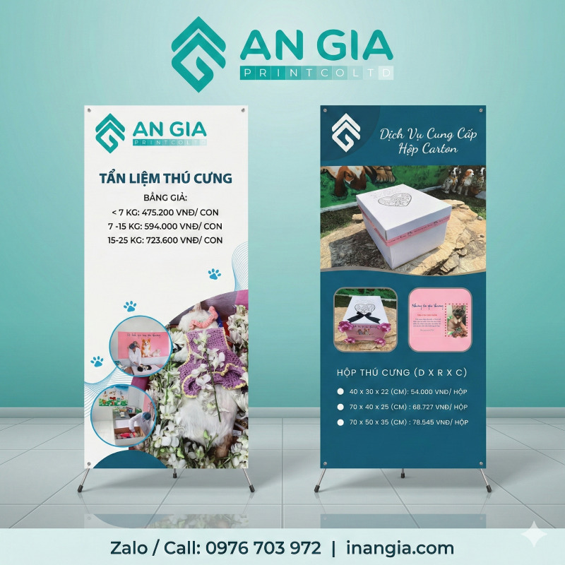 Standee X giá rẻ quận Tân Phú 